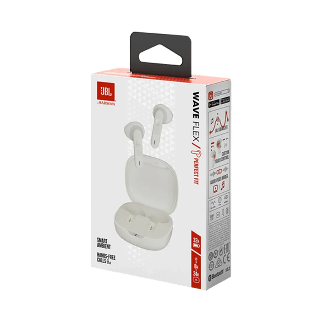 Audifonos JBL Originales Wave Flex Truly Wireless Blanco 