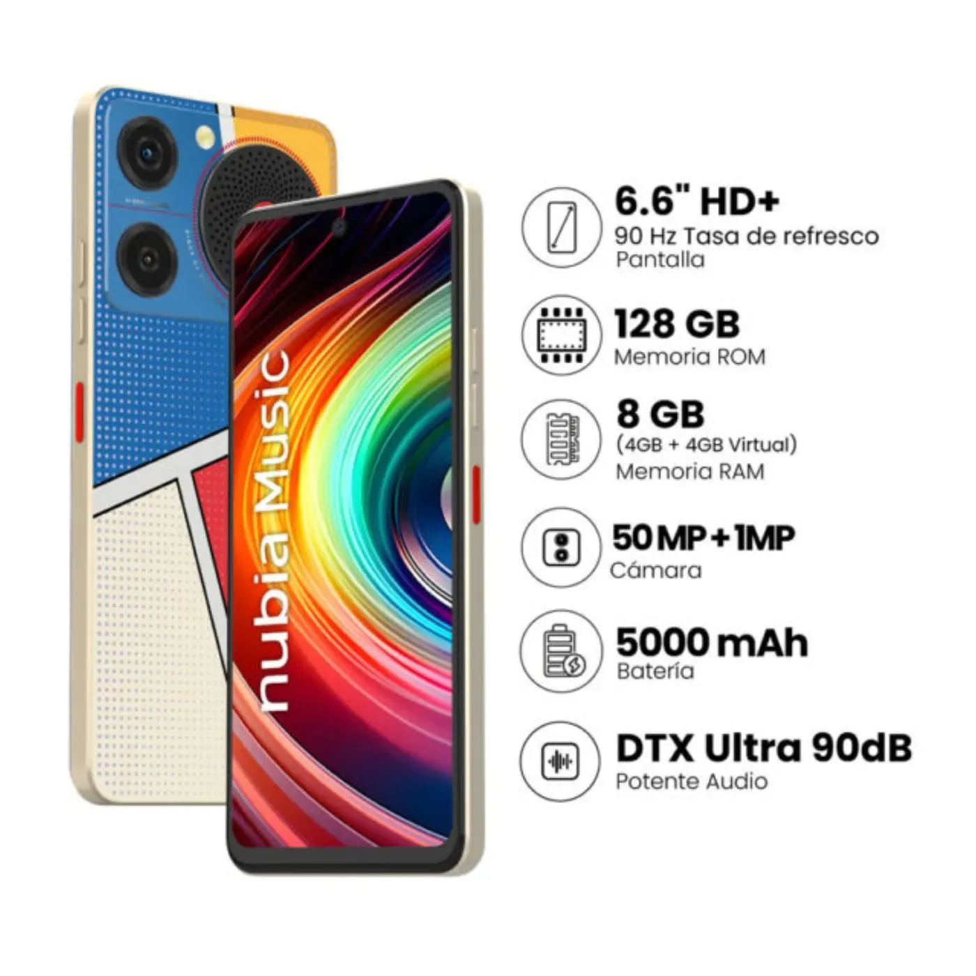 Celular ZTE Nubia Music 128Gb/8Ram + Obsequio 