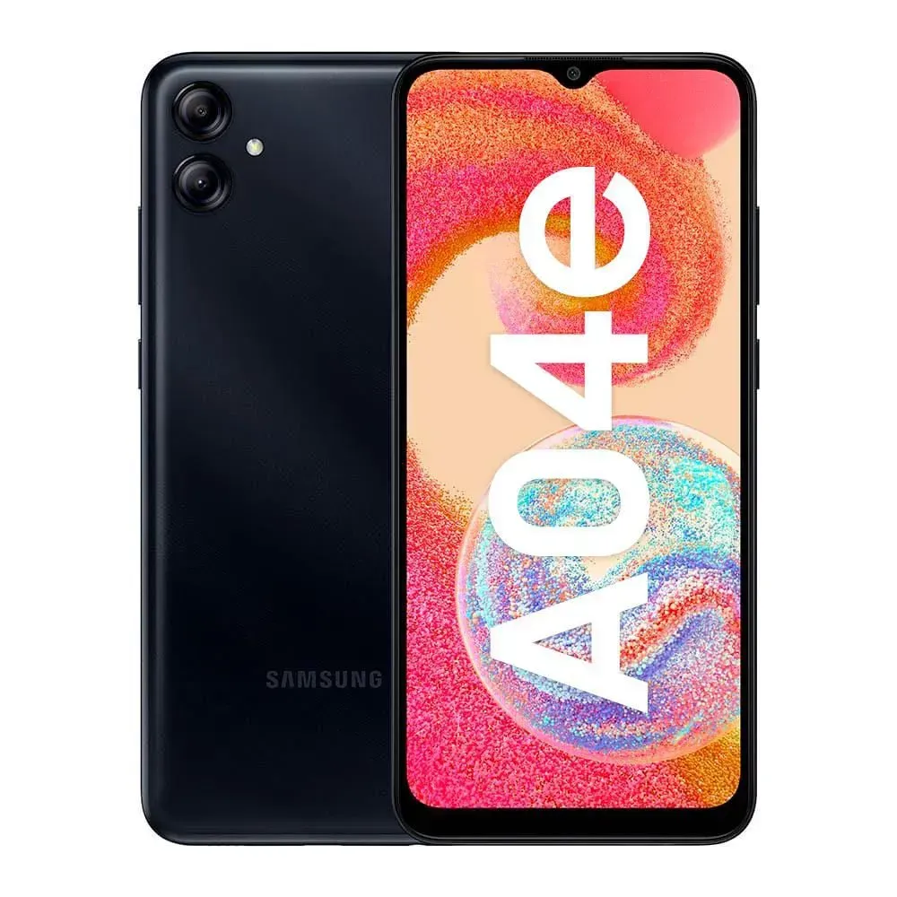 Celular Samsung Galaxy A04E 32GB  2RAM Negro + Audífonos 