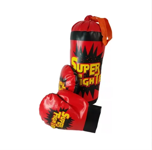 Set Boxeo Juguete Bolsa Acolchada + Golpes Guantes 559B-1 FullGan 