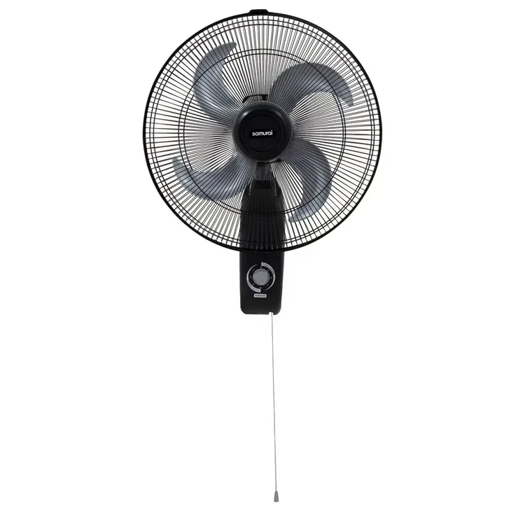 Ventilador Samurai Turbo Metallic Pared Negro