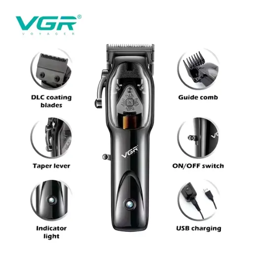 Maquina Cortadora De Cabello Profesional Vgr V-653 DB 