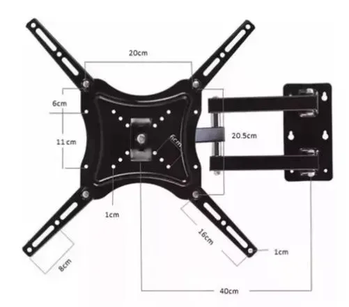 Soporte Para Televisor 14”-55” NiaG AN-117B-2