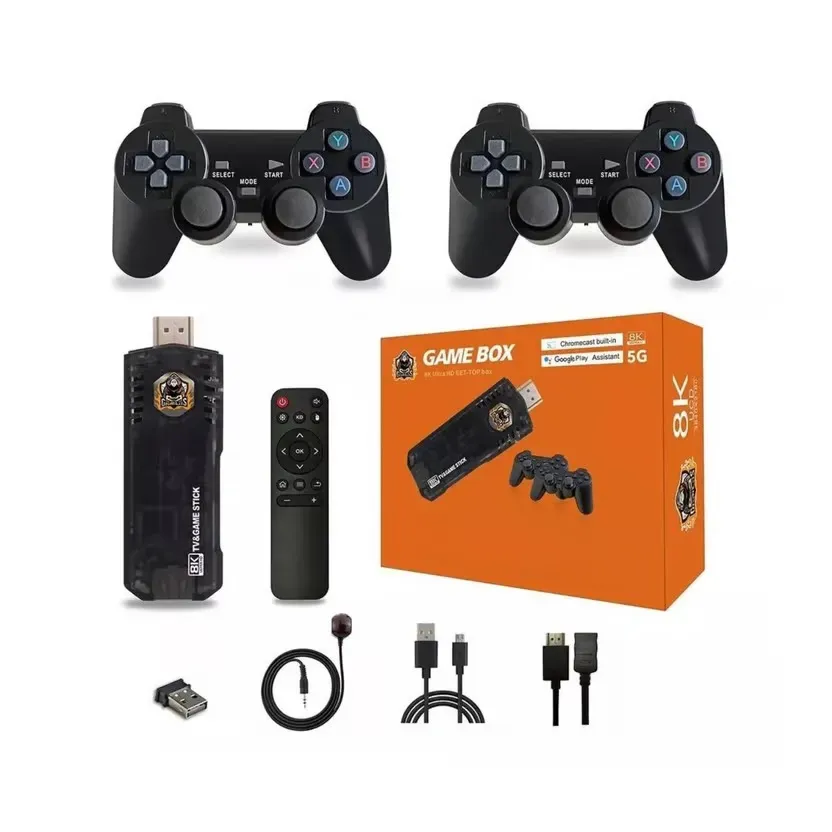 Consola De Juegos Game Box 8k + Tv Box  Naranja (Huge)