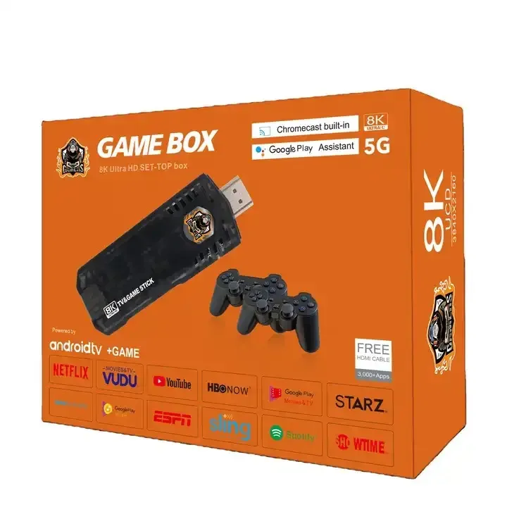 Consola De Juegos Game Box 8k + Tv Box  Naranja (Huge)