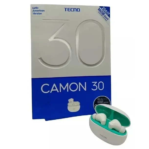 Celular Tecno Camon 30 256Gb / 16Ram + audífonos BT