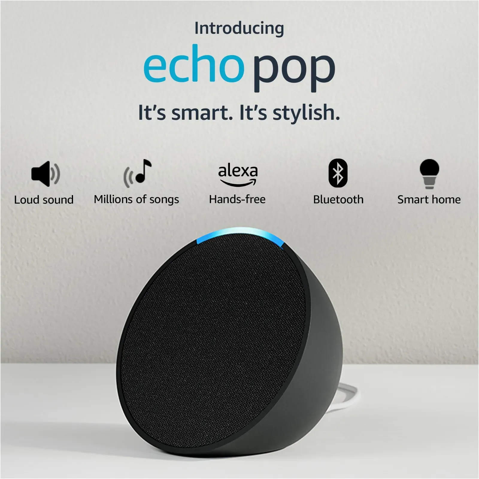 Alexa Echo Pop Amazon Parlante Inteligente Sonido Definido