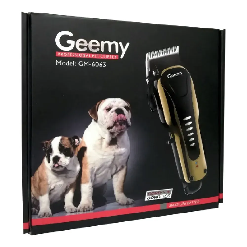 Maquina Peluquera Canina Pro Geemy Gm-6063 (Vtv)