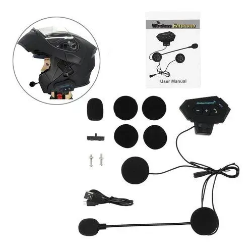 Intercomunicador Auriculares Casco Moto Bluetooth Jg139