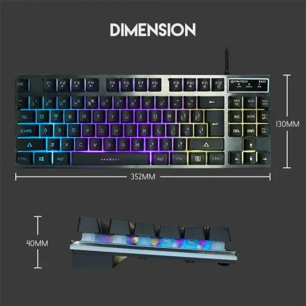 Teclado Gamer Fantech K613 Rgb