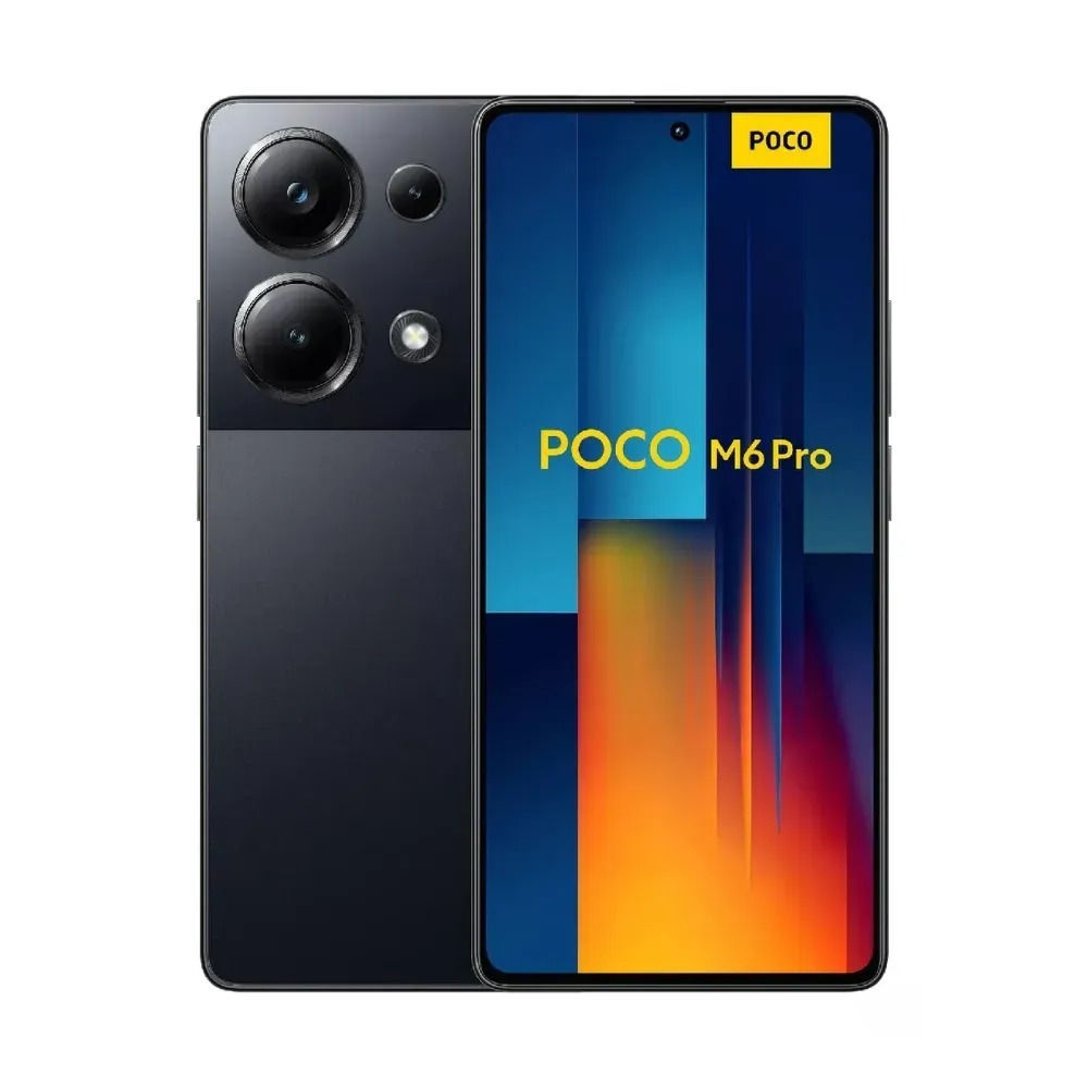 Celular Xiaomi Poco M6 Pro 512Gb/12Ram Negro + Audífonos