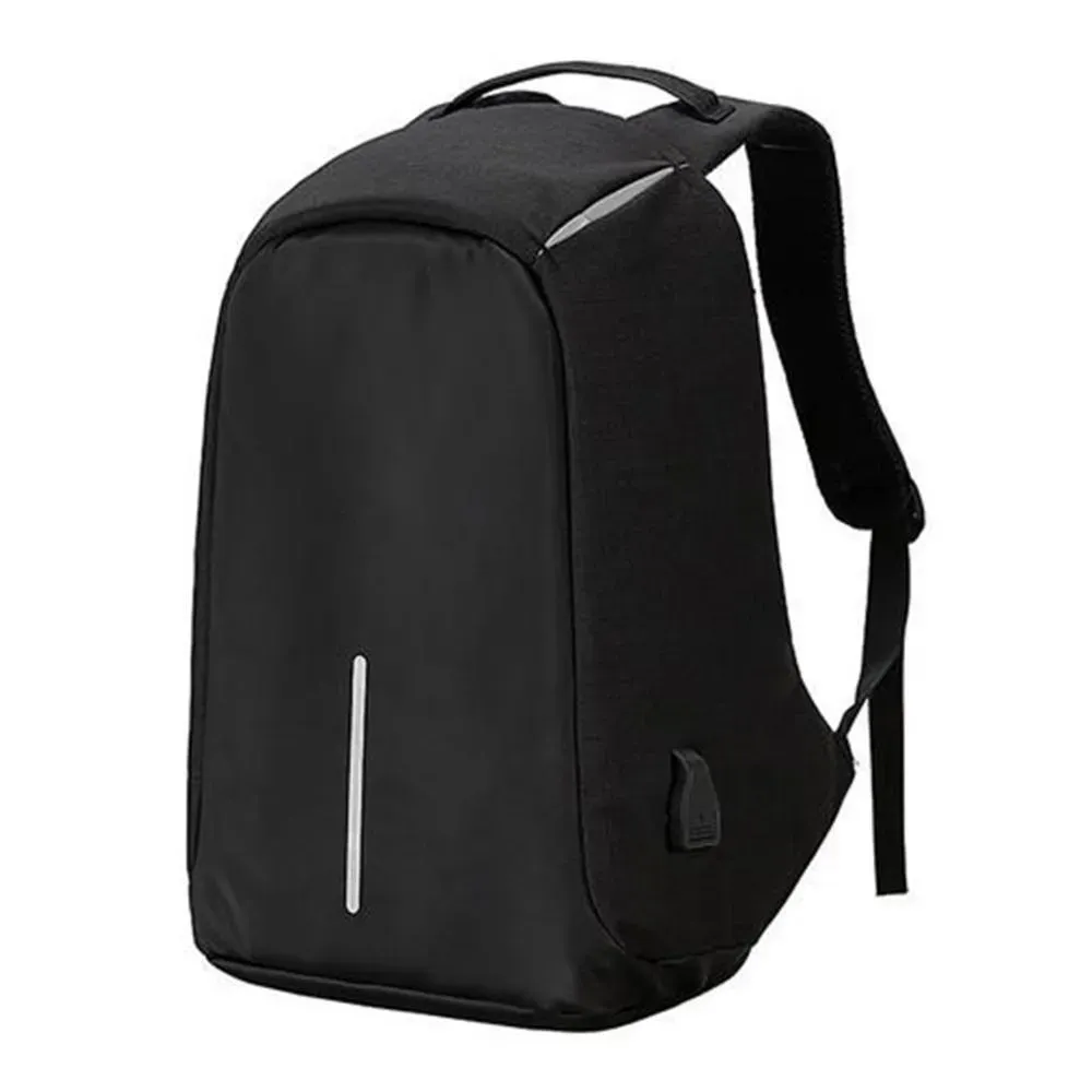 Maleta Antirrobo Morral Con Puerto Y Cable Usb Impermeable Negra