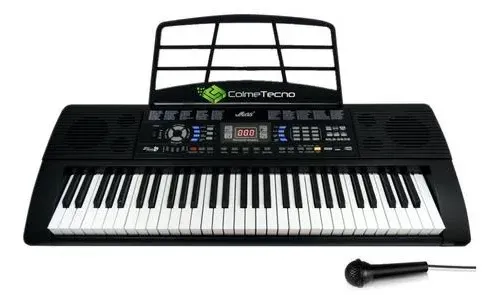 Organeta Piano Electrónico Mls-6639 61 Teclas Usb, 128 Tonos