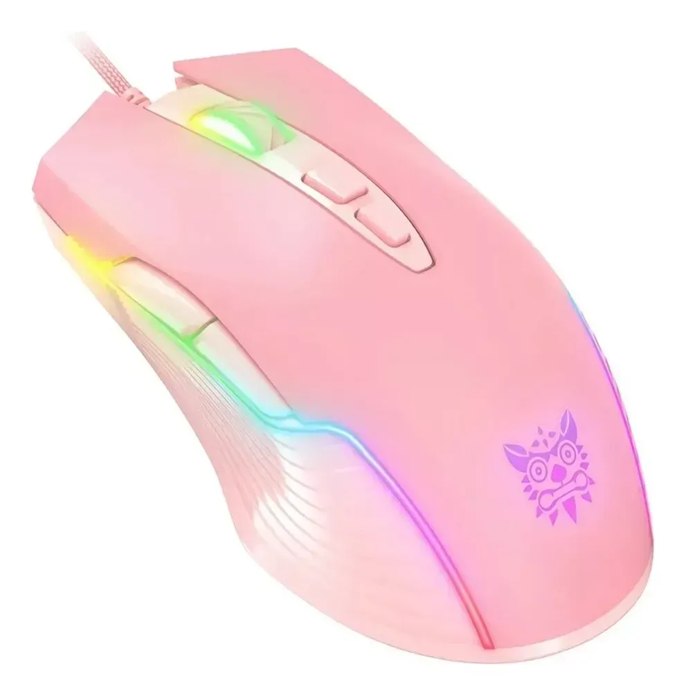 Mouse Onikuma  Alámbrico Rosa  Cw905 