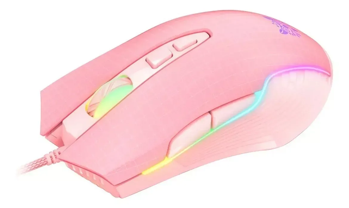 Mouse Onikuma  Alámbrico Rosa  Cw905 