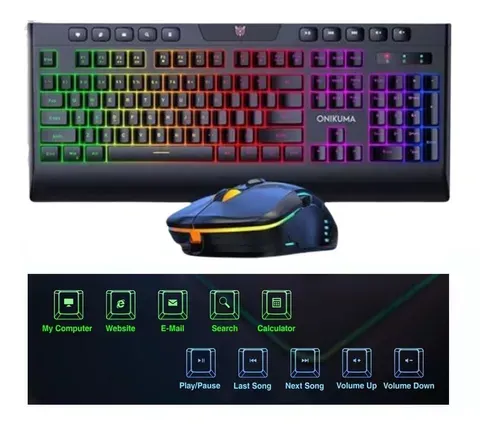 Combo Onikuma  Teclado y Mouse Gaming  G21-CW902