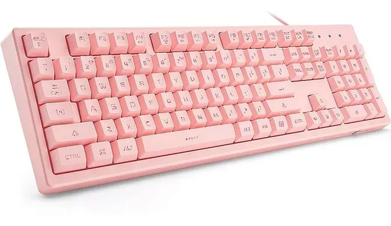 Teclado De Membrana Gamer Onikuma Rosado G25 