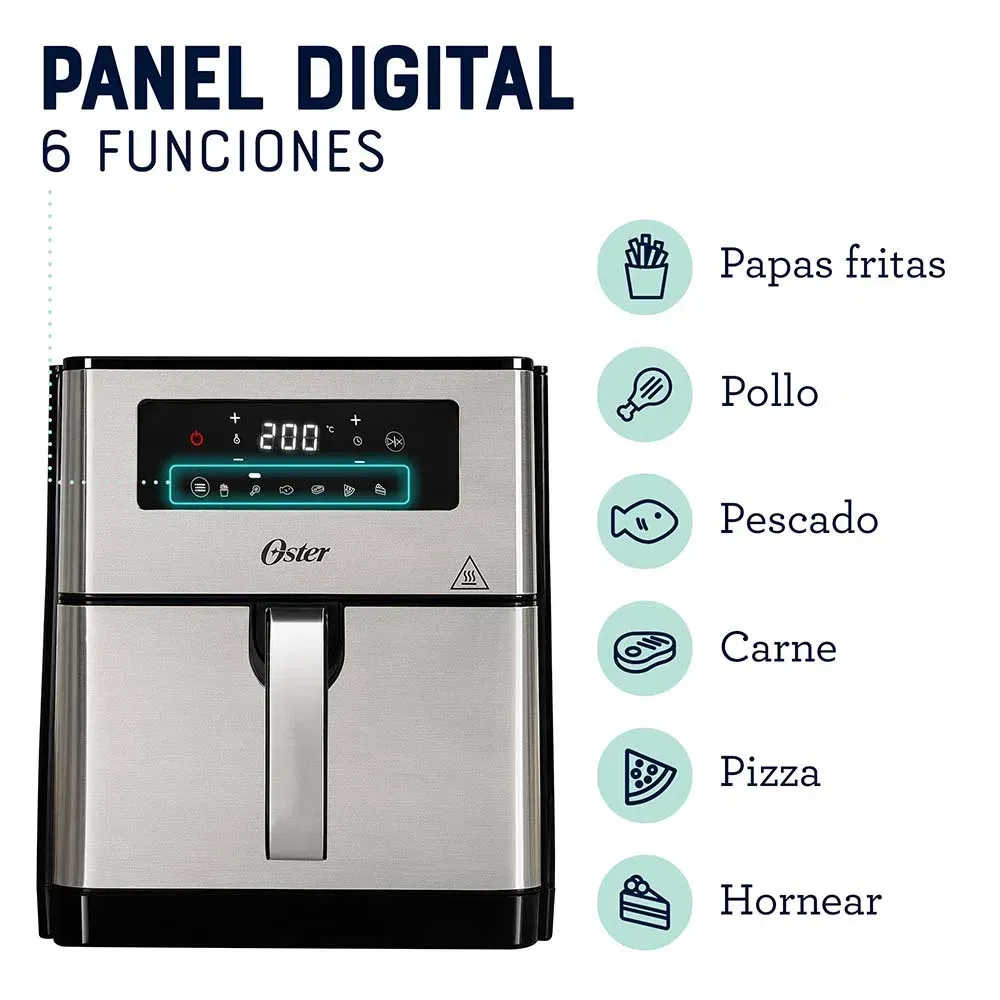 Freidora De Aire Digital Oster Con Una Capacidad De 9L CKSTAF90D