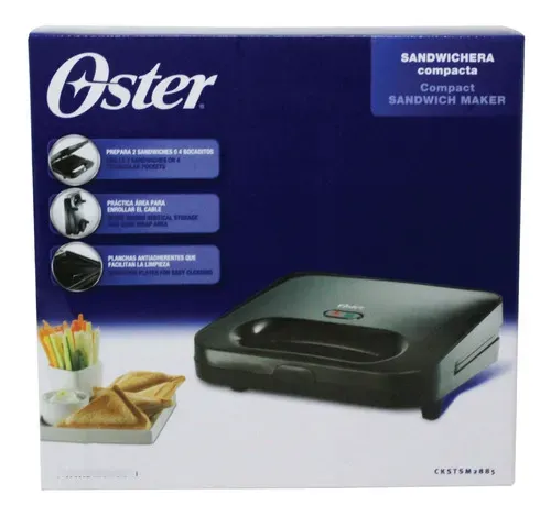 Sandwichera Oster Para 2 Rebanadas CKSTSM2885