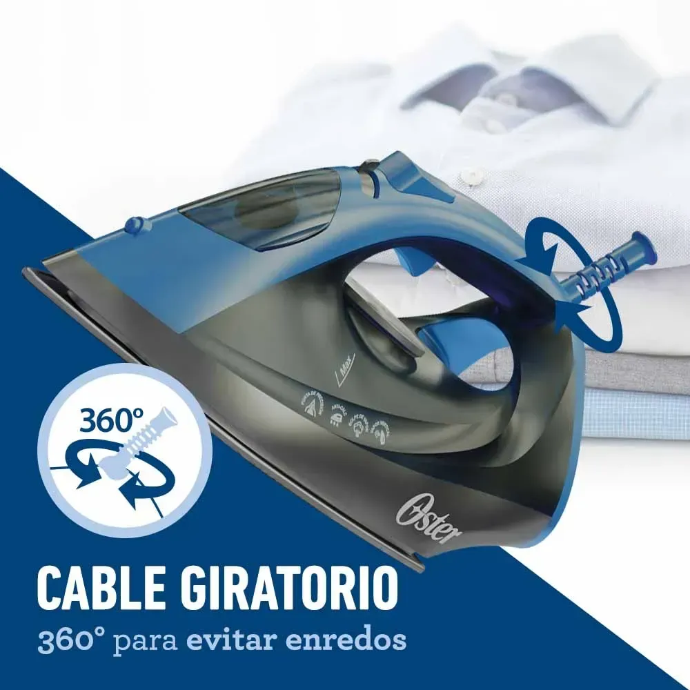 Plancha De Vapor Oster Con Suela Aeroceramic GCSTBS6052