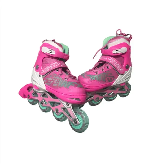 Patines Para Niños Rosados Con Protecciones CT1006ATS-ROS FullGan 