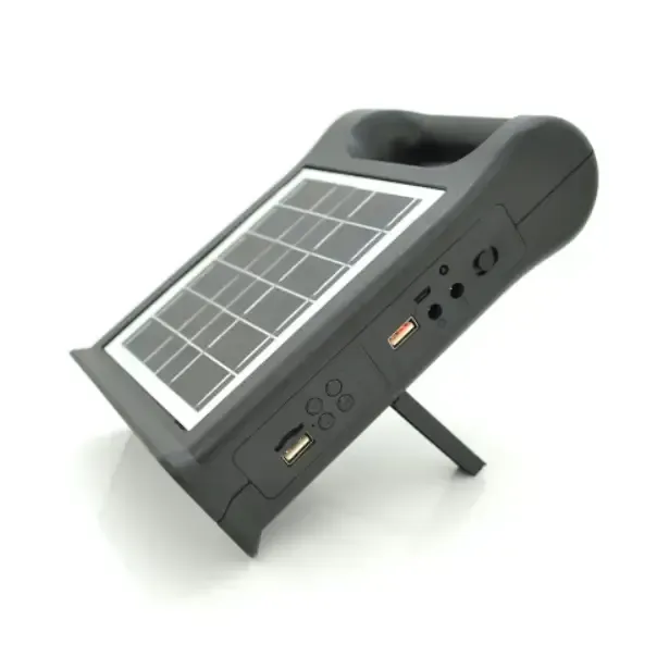 Lampara Panel Solar Luz Led 2 Bombillos Cl-22