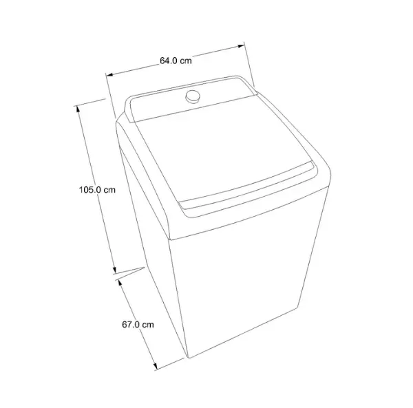  Lavadora WhirlPool Carga Superior 10Kg WI10ASHLS Plateado