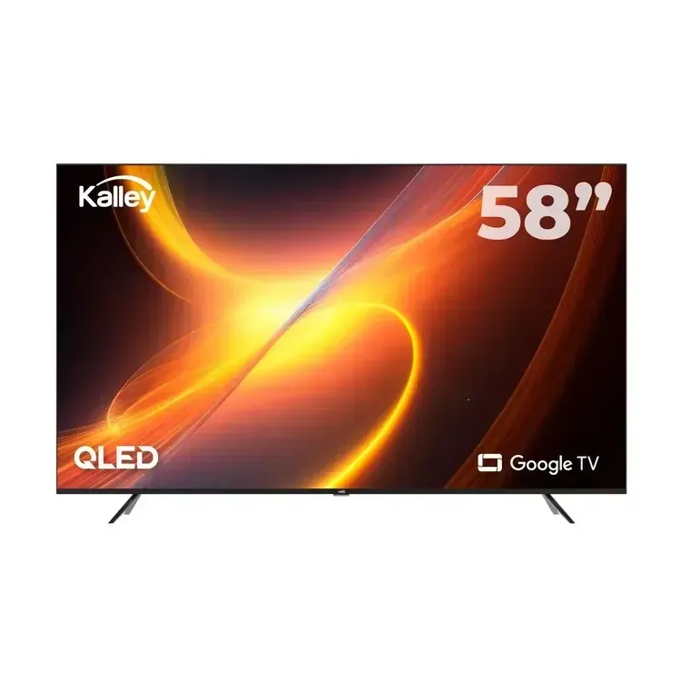 Televisor TV KALLEY 58" Pulgadas 147 cm K-GTV58UHDQ 4K-UHD QLED Smart TV Google