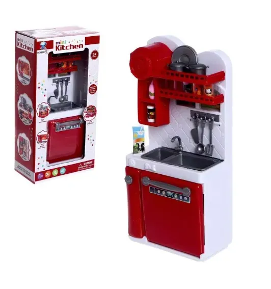 Mini Cocina De Juguete Roja 66081-2 FullGan