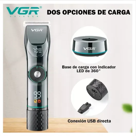 Maquina Cortadora De Pelo Barba Vgr V-256 DB 