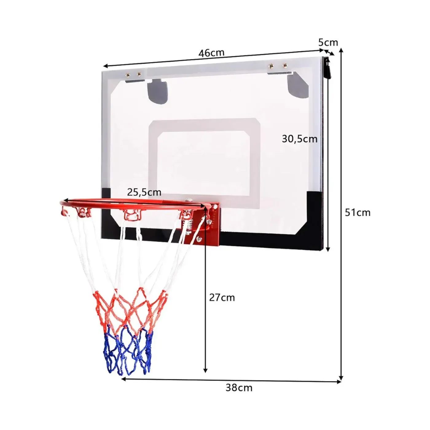 Tablero Colgante Basquetbol + Pelota SC-88344 Focus 