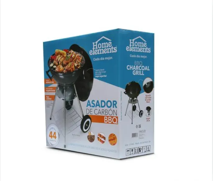 Asador De Carbón BBQ Portable Con Ruedas Home Elements HEJL22017A