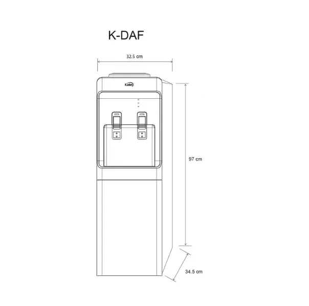 Dispensador De Agua Kalley Con Filtros K-DAF 