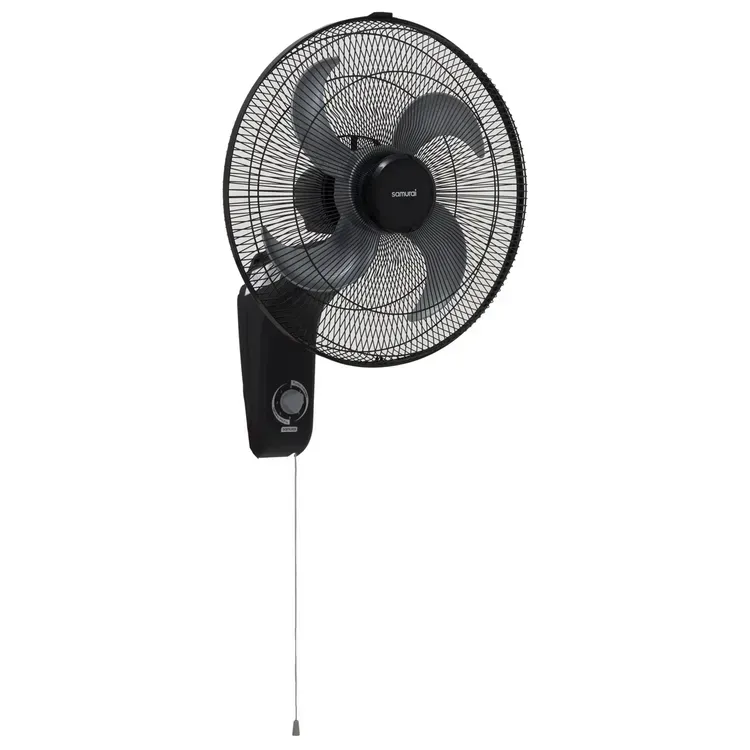 Ventilador Samurai Turbo Metallic Pared Negro