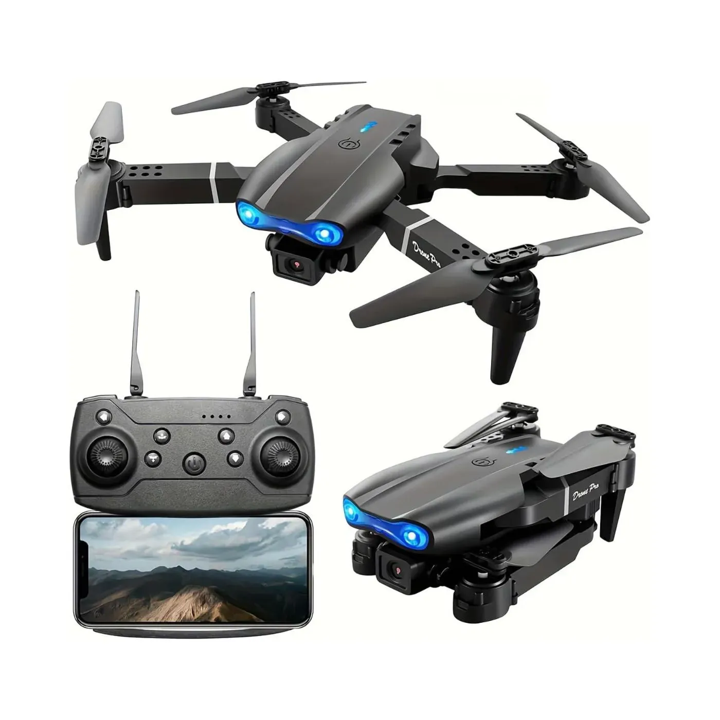 Drone Plegable Con Cámara E99 Huge