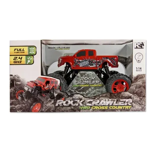 Camioneta Monster Control Remoto Cross Country Rojo 26313B FullGan 