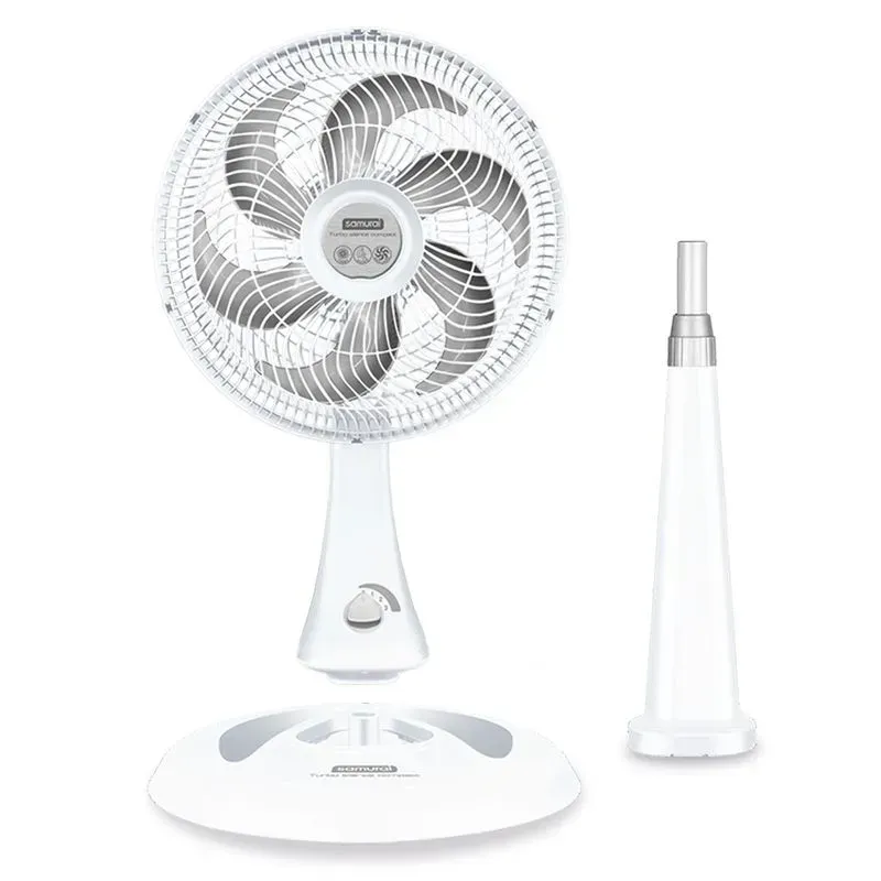 Ventilador Samurai Turbo Silence Maxx Compact 2En1 Blanco