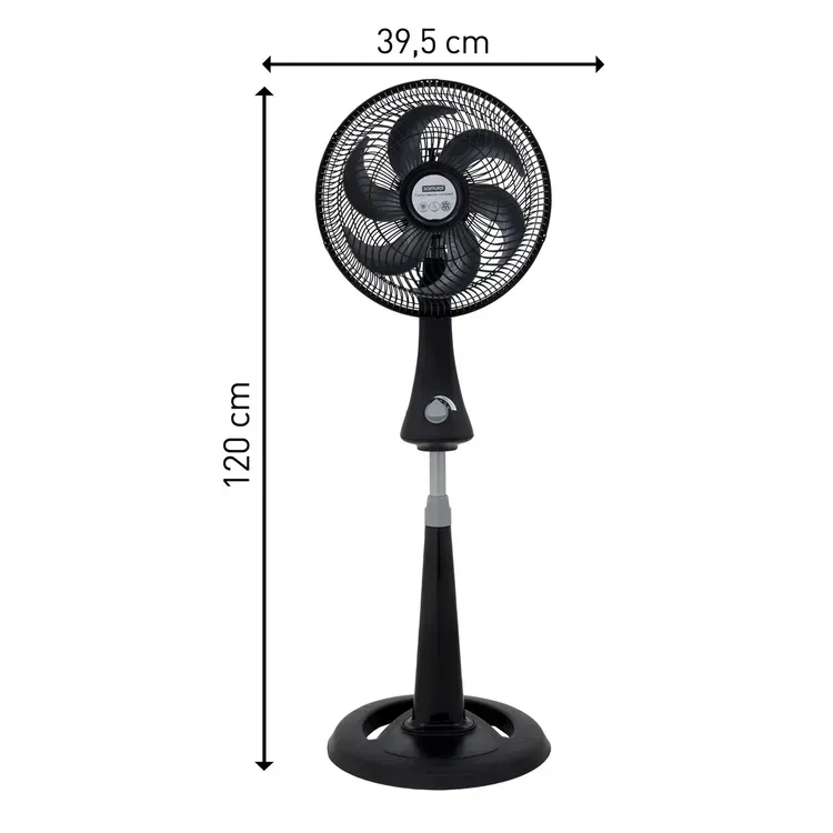 Ventilador Samurai Turbo Silence Maxx Compact 2En1 Negro