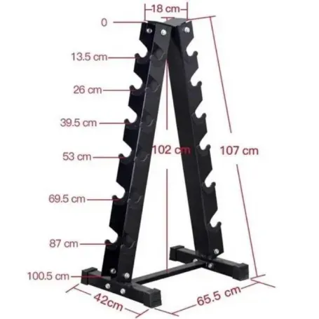  Rack Para Mancuernas 12 Pares SC-80262 Focus 