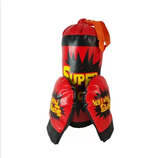 Set Boxeo Juguete Bolsa Acolchada + Golpes Guantes 559B-1 FullGan 