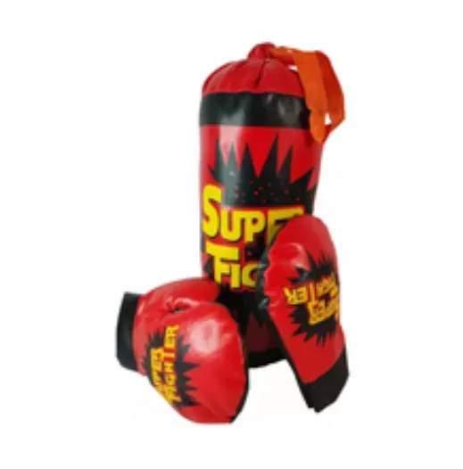 Set Boxeo Juguete Bolsa Acolchada + Golpes Guantes 559B-1 FullGan 