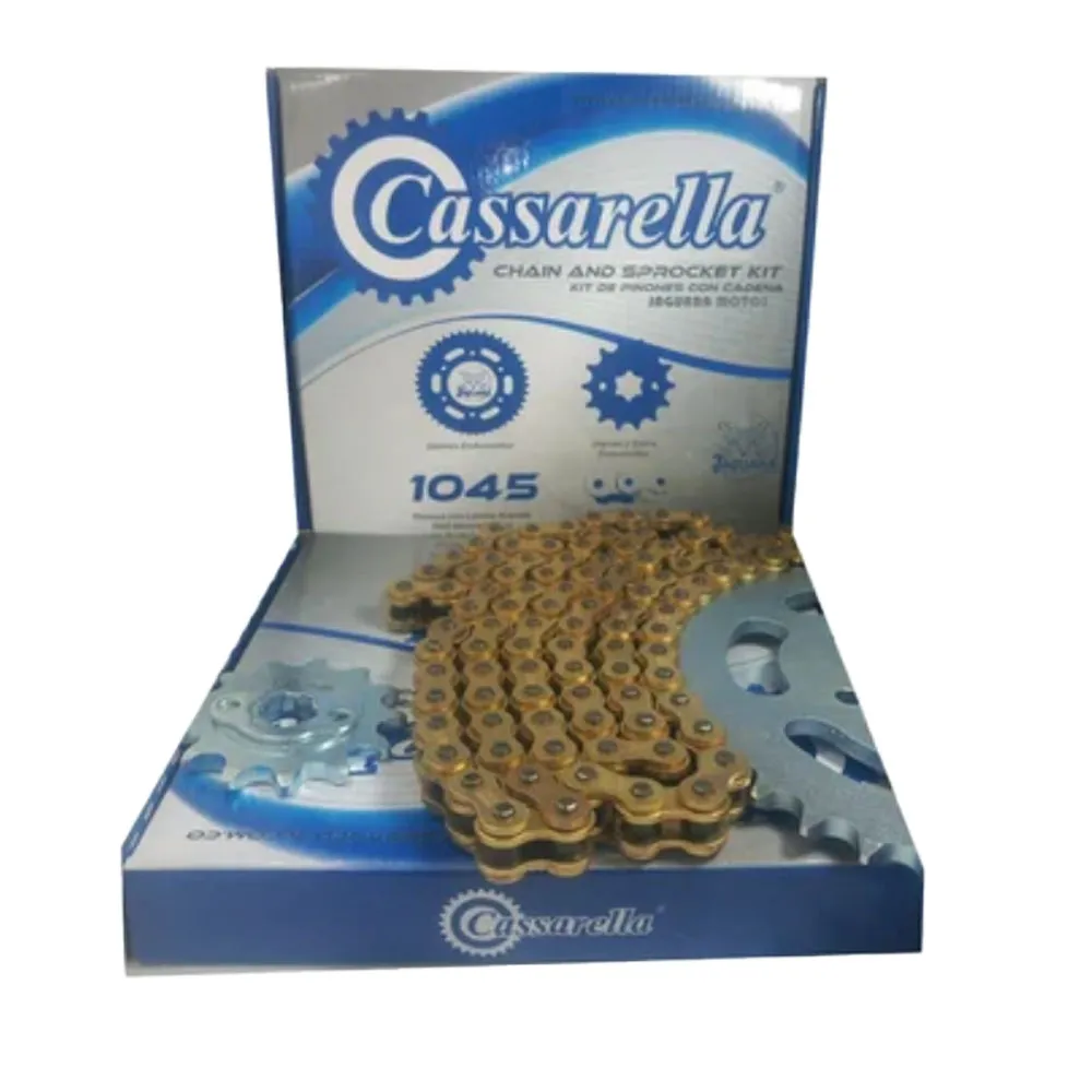 Kit Arrastre Cr5 180 Cadena Dorada Cassarella