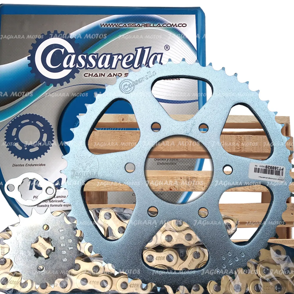 Kit Arrastre Suzuki Dr 150 Cadena Dorada Cassarella