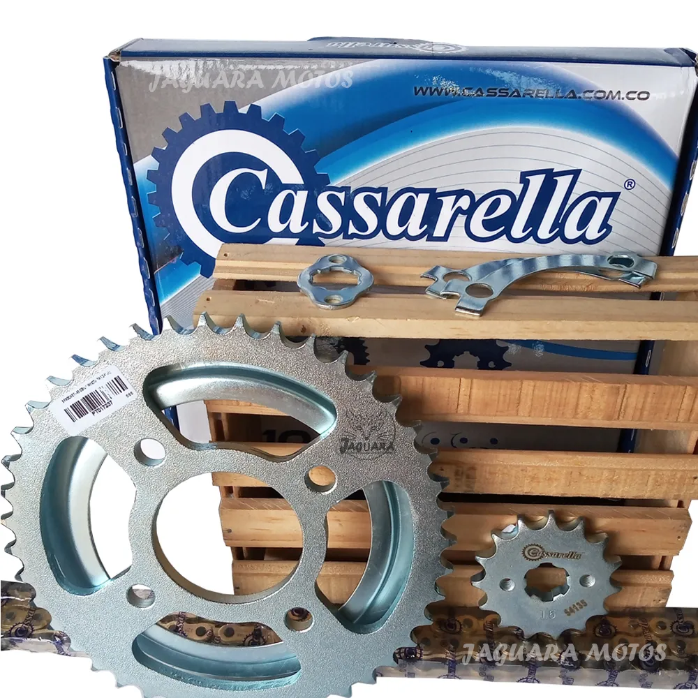 Kit Arrastre Cb 150 Invicta Honda Cadena Dorada Cassarella