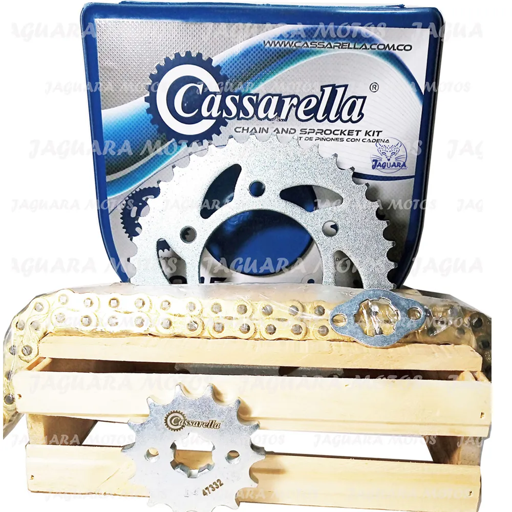 Kit Arrastre Fz 160 Yamaha Cadena Dorada Cassarella