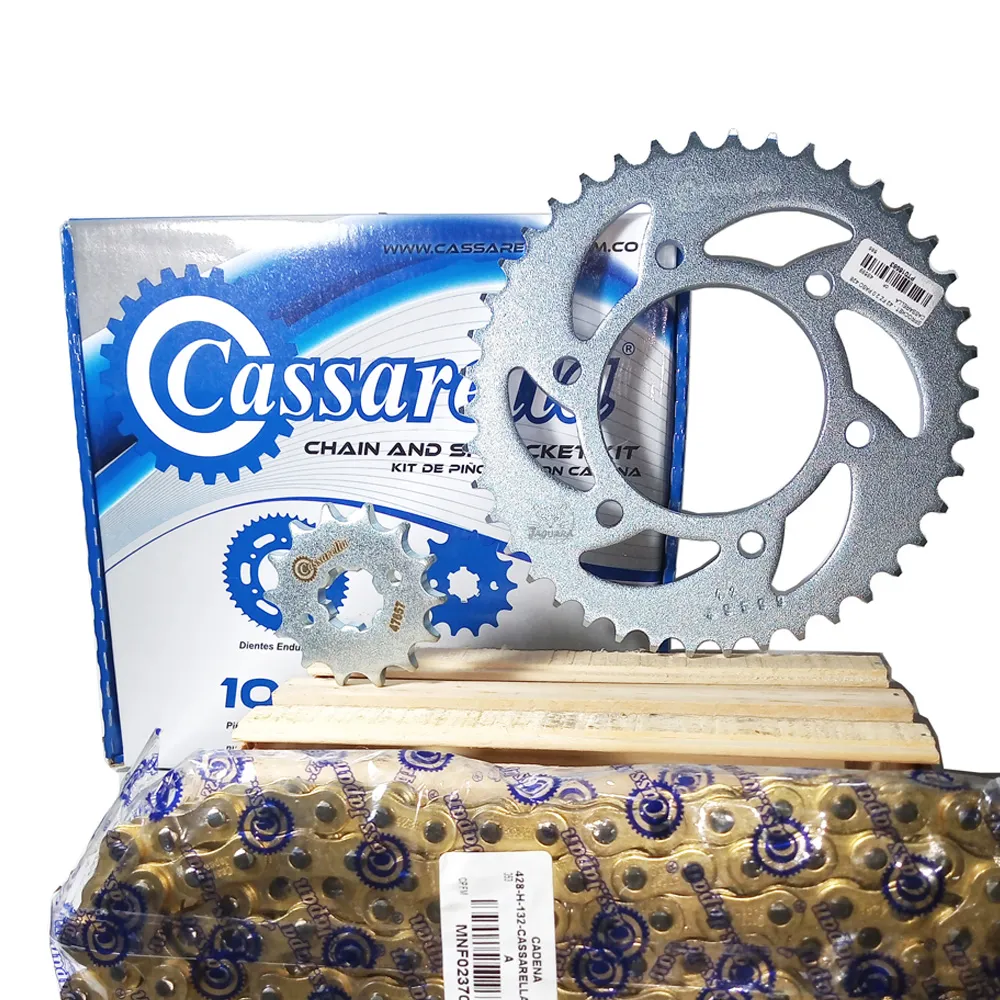 Kit Arrastre Szr 160 Yamaha Cadena Dorada Cassarella