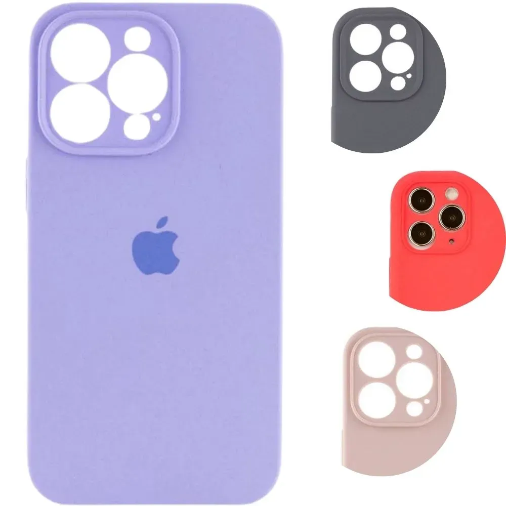 Silicone Case Con Protector de Cámara para IPHONE