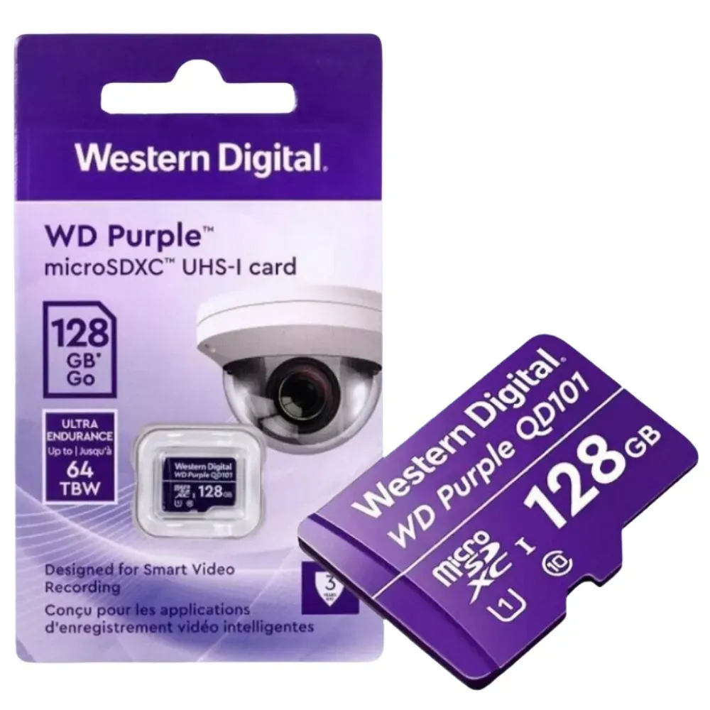 Western Purple Digital MicroSD Card 128GB