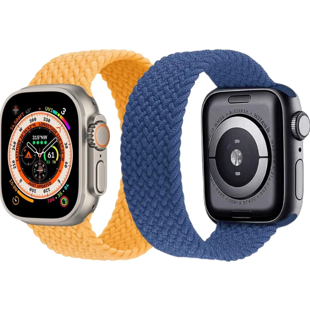 Correa Braided Solo Loop para Apple Watch | Pulsos / Banda – 38 a 49 mm