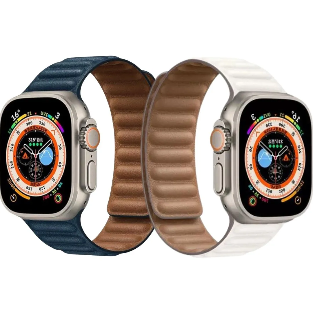 Correa Leather Link para Apple Watch | Pulsos / Banda – 38 a 49 mm